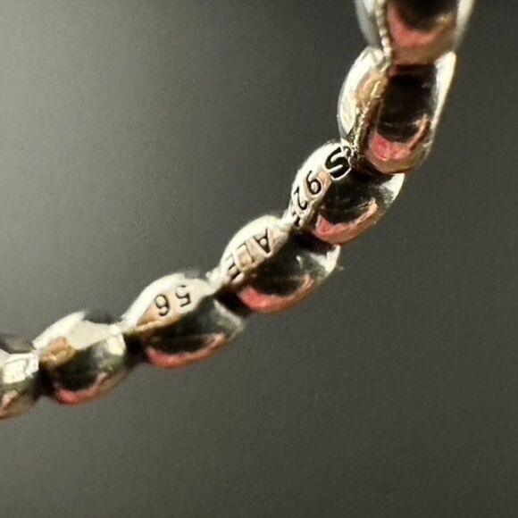 Pandora Round Circle Sterling Silver Ring 925 ALE Size 7 3/4" - Picture 4 of 5